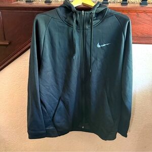 Nike Men's Size XL Long Sleeve Black Performance Zip Up Jacket Hoodie Sweatshirt